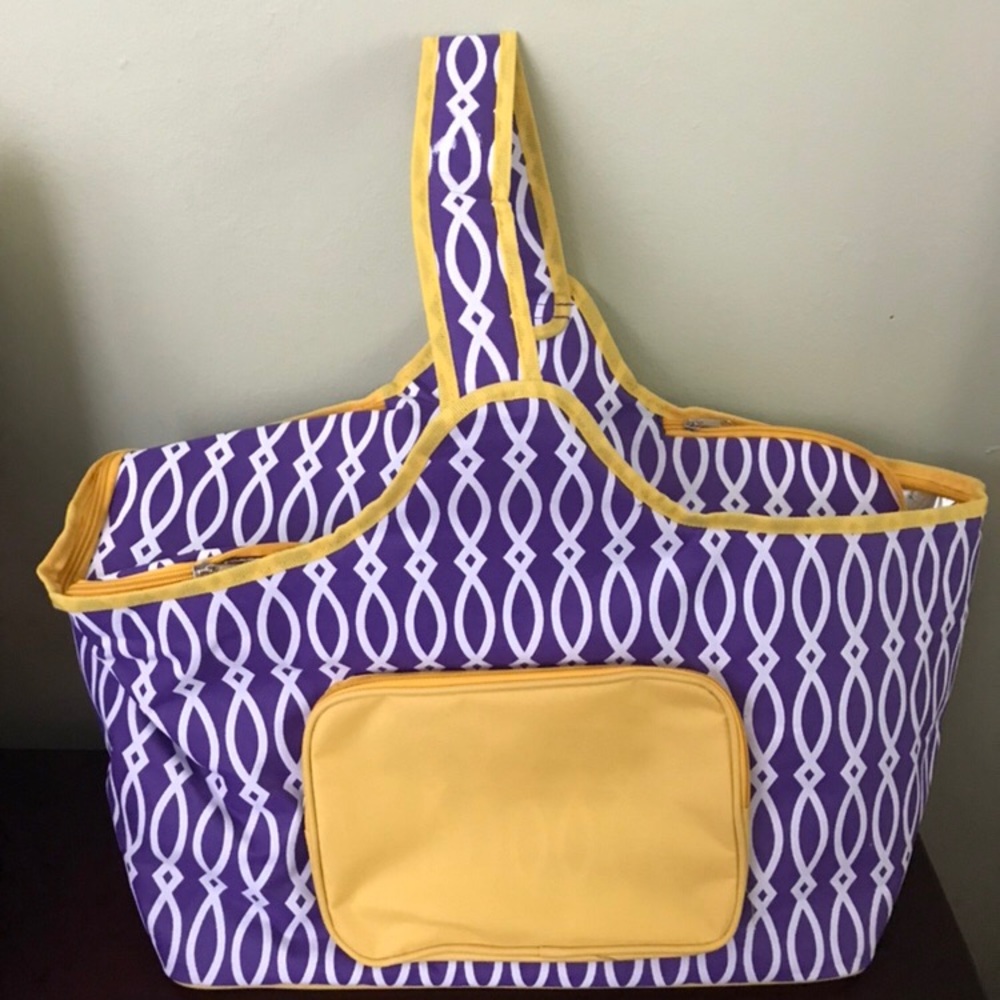 Insulated Cooler Bag. LSU Team  Colors